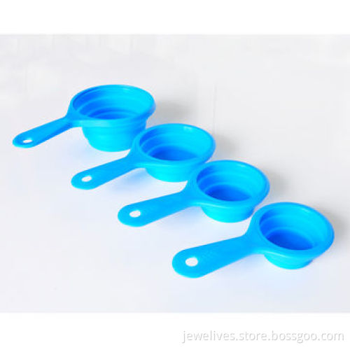 Silicone collapsible measuring cups, 4pcs, 100% food grade
